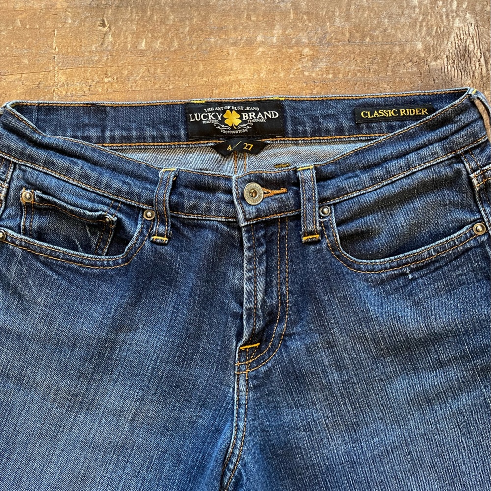 Lucky Brand Danville Classic Rider Crop Capri Jeans 4 - Picture 4 of 9